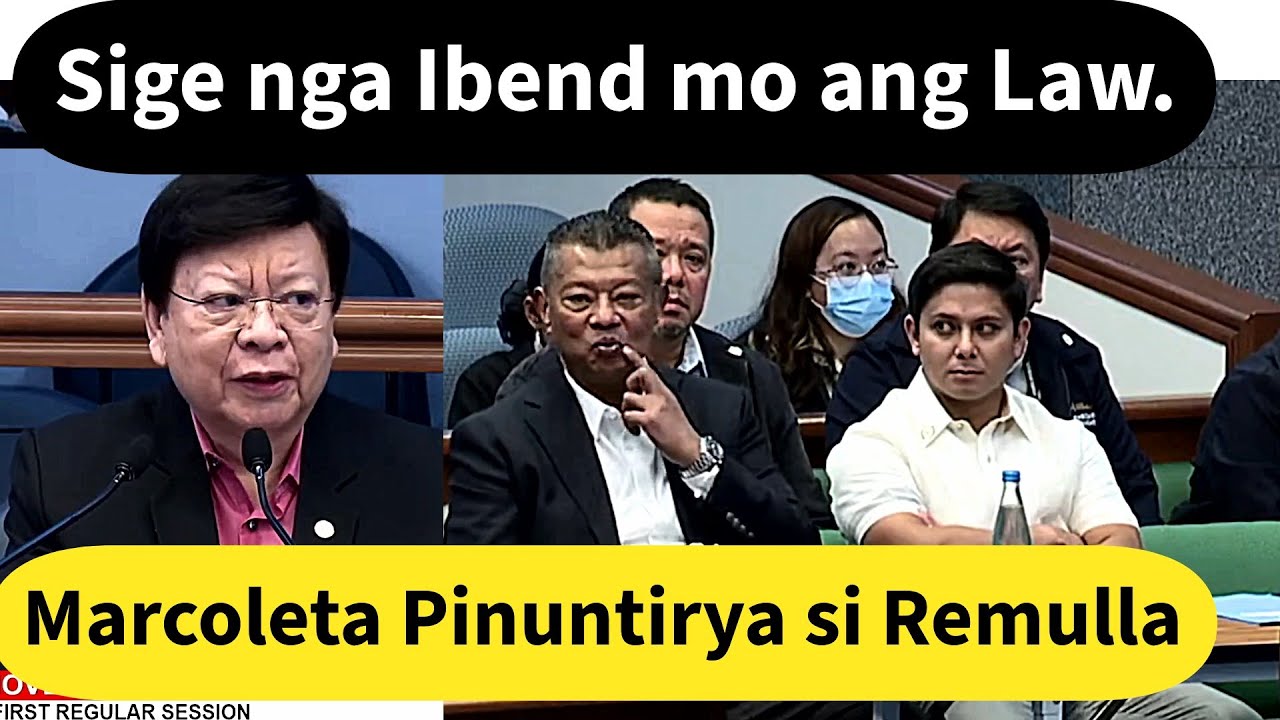 Tumbok ni Sen Marcoleta si Ombudsman Remulla Hinggil sa 