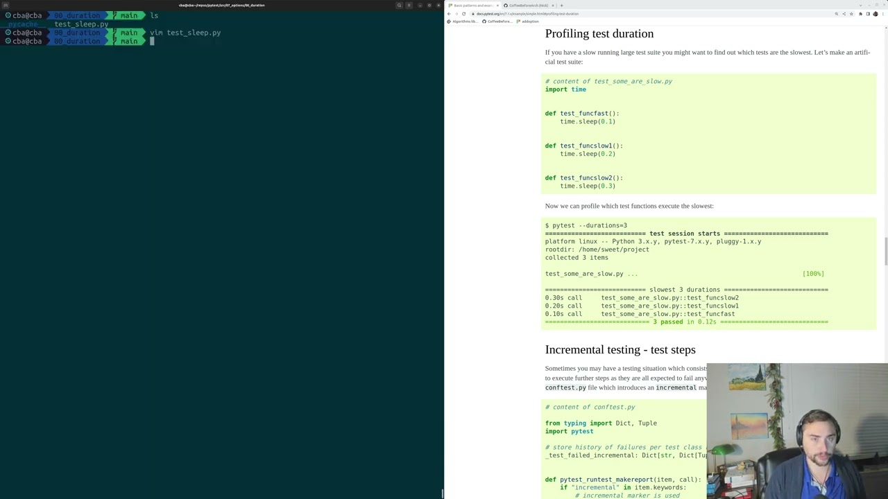pytest Basics: Profiling Test Duration