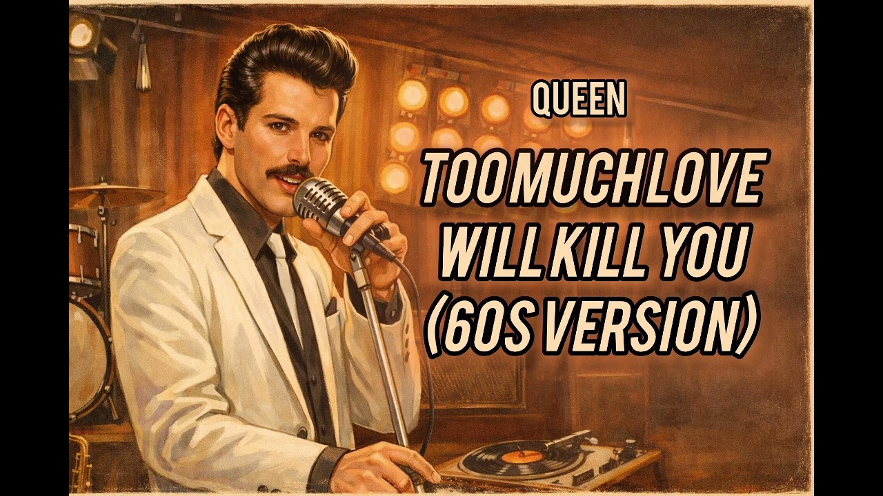 🎶 Cover AI | TOO MUCH LOVE WILL KILL YOU - Queen | Retro 1960s Version