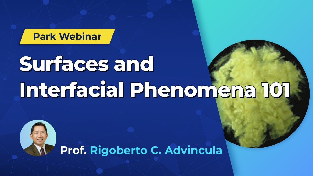 Park Webinar: Surfaces and Interfacial Phenomena 101
