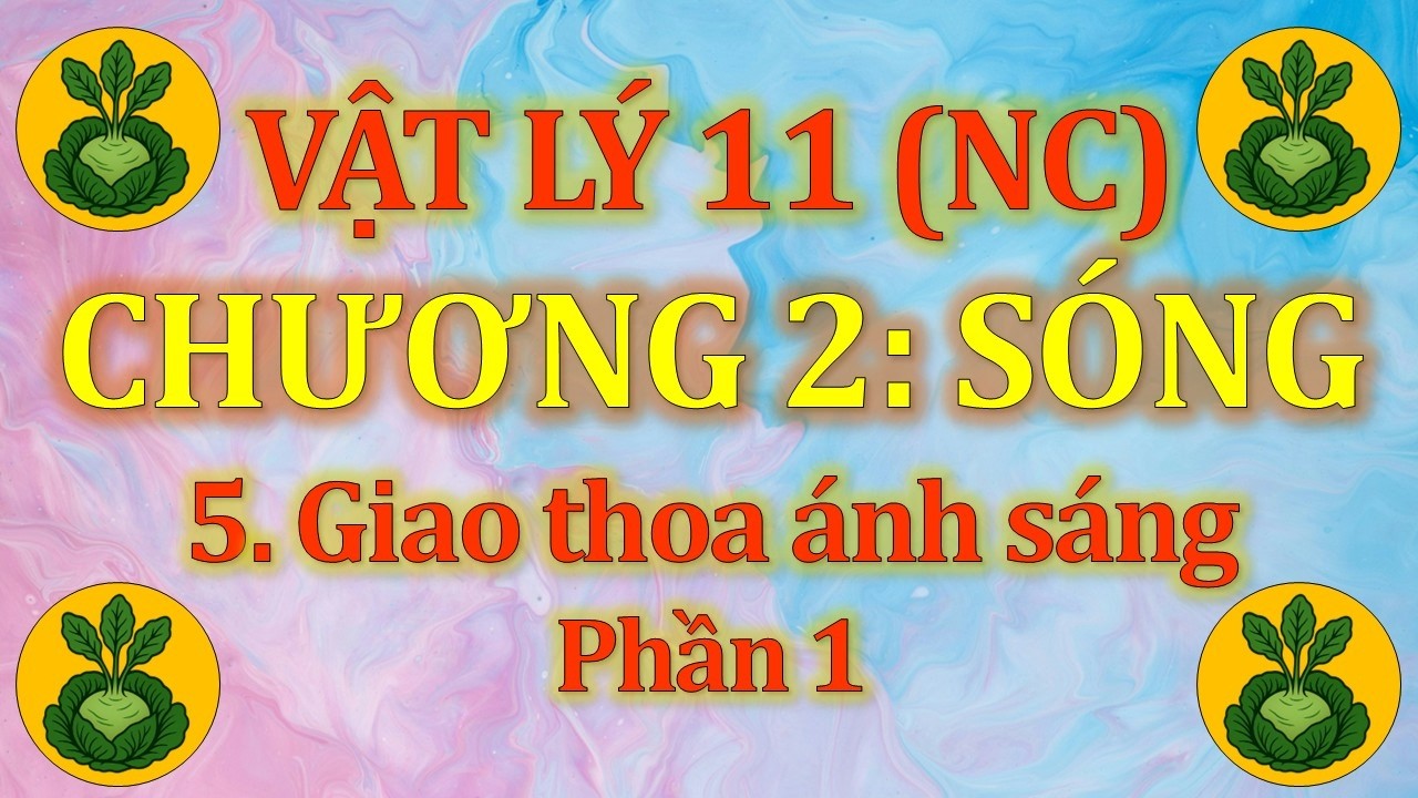 Vật Lý 11 - Nâng cao - Chương 2. Sóng - 5. Giao thoa ánh sáng (P1)
