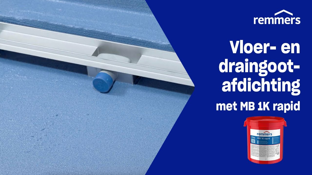 Detailafdichtingen met MB 1K rapid - vloer- en draingootafdichting