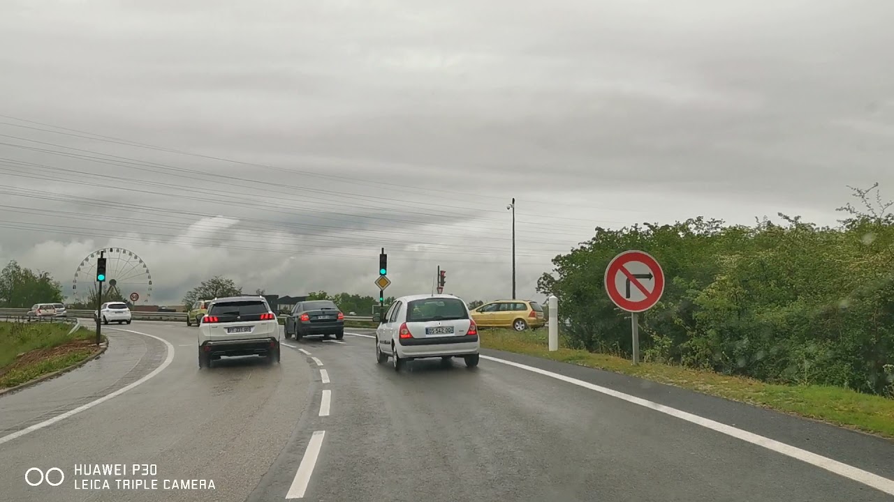Strasbourg : Autoroute France A4, Vendenheim, Mundolsheim, Reschtett, Bas-Rhin, Alsace, France