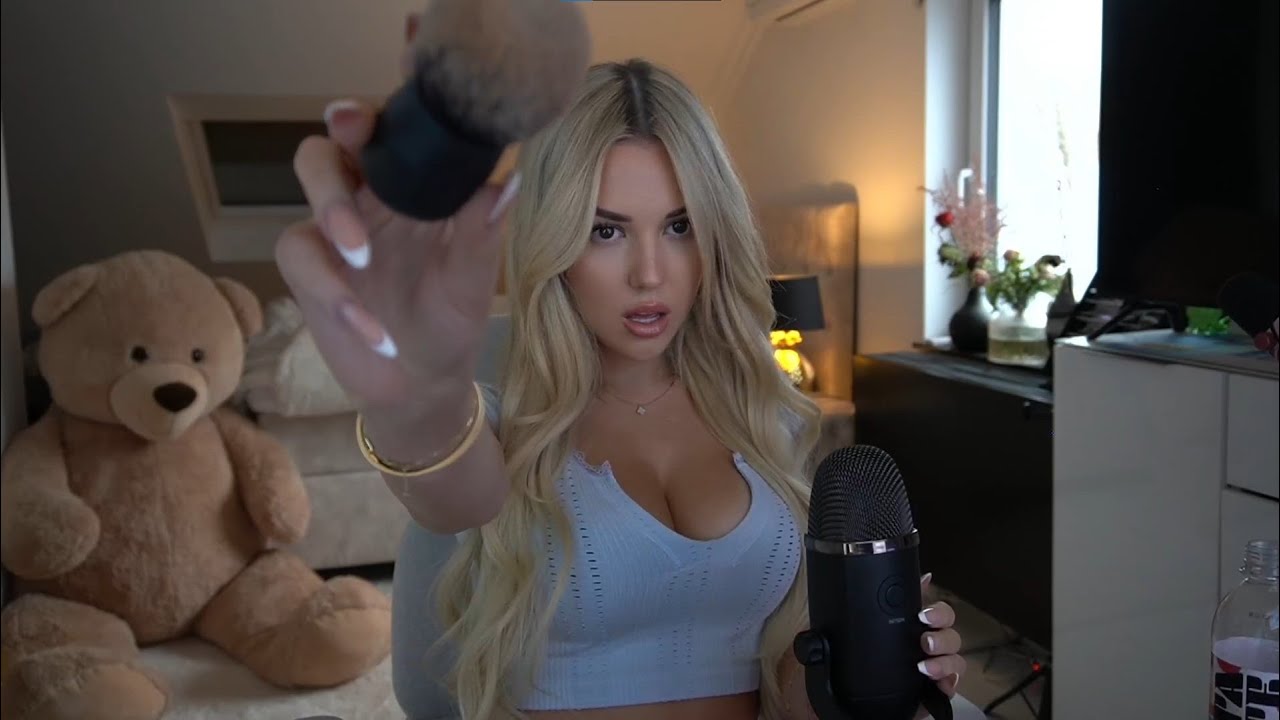 SCHLAF EIN MIT MIR IN 15 MINUTEN😴ASMR (MOUTH SOUNDS, TAPPING, MIC BRUSHING)