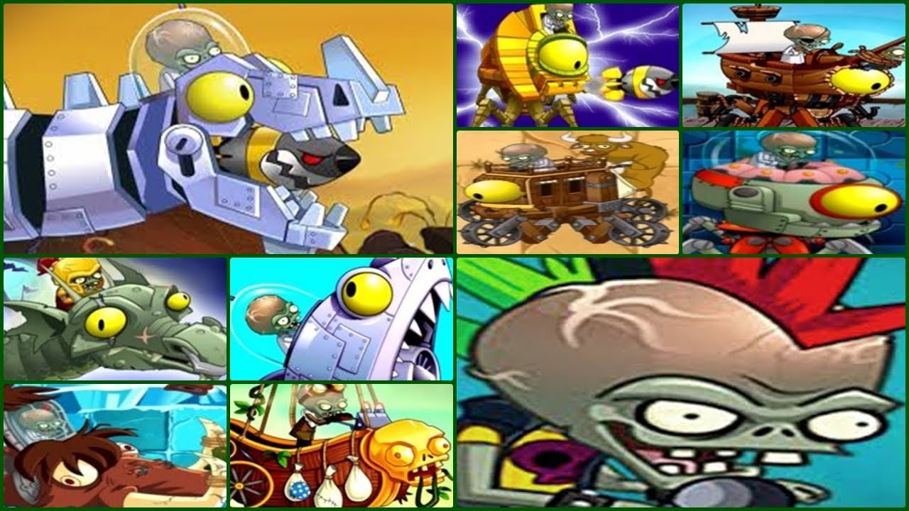 Plants vs. Zombies 2: It's About Time - All 10 Zomboss Battles:Gameplay Walkthrough