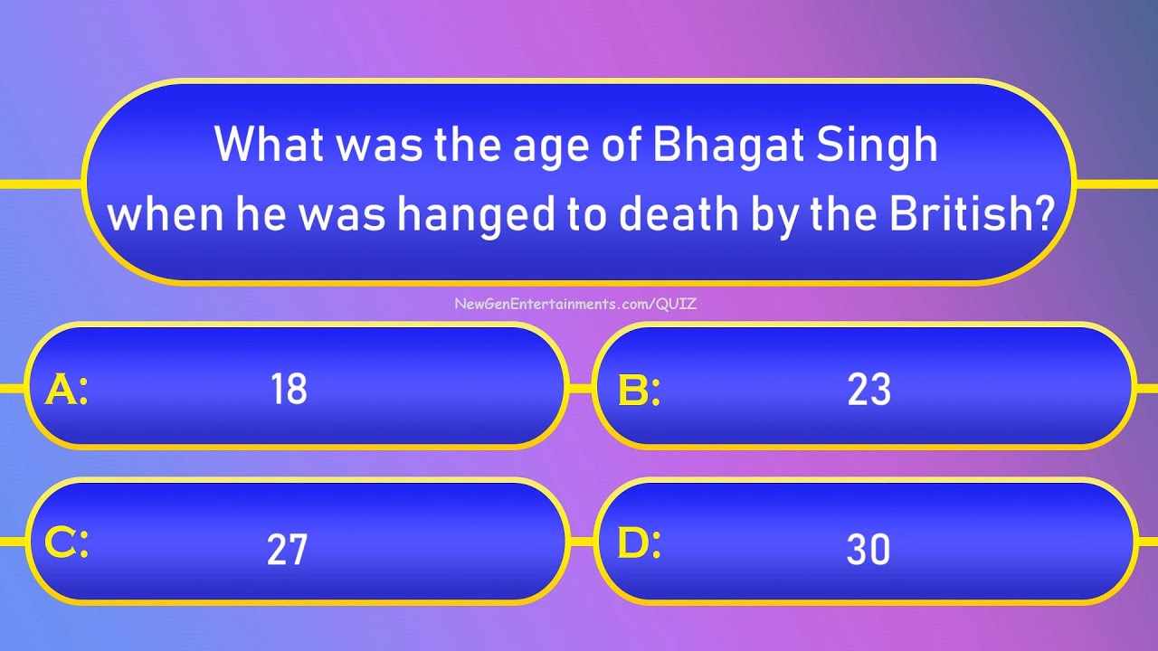 Freedom Fighters of India | Part 4/4 | Independence Day and Republic Day of India Quiz