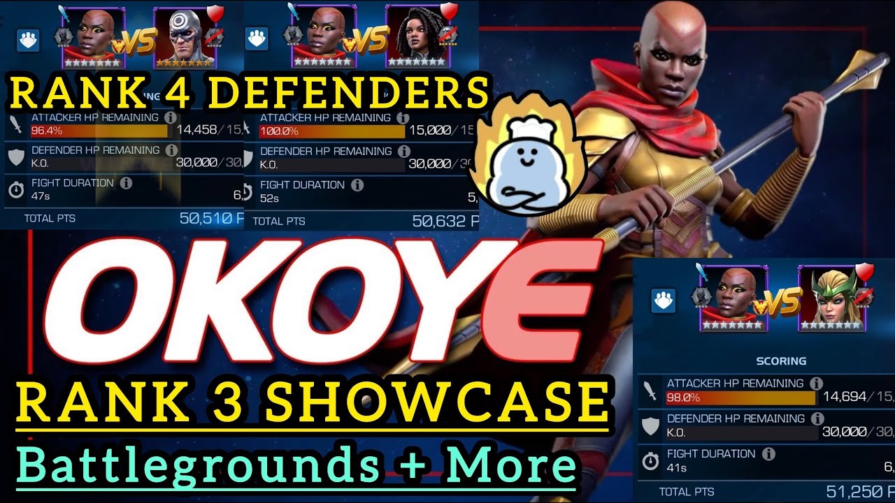 OKOYE IS INSANE! BEST DAMAGE OVERTIME ING? RANK 3 SHOWCASE! Marvel Contest Of Champions.