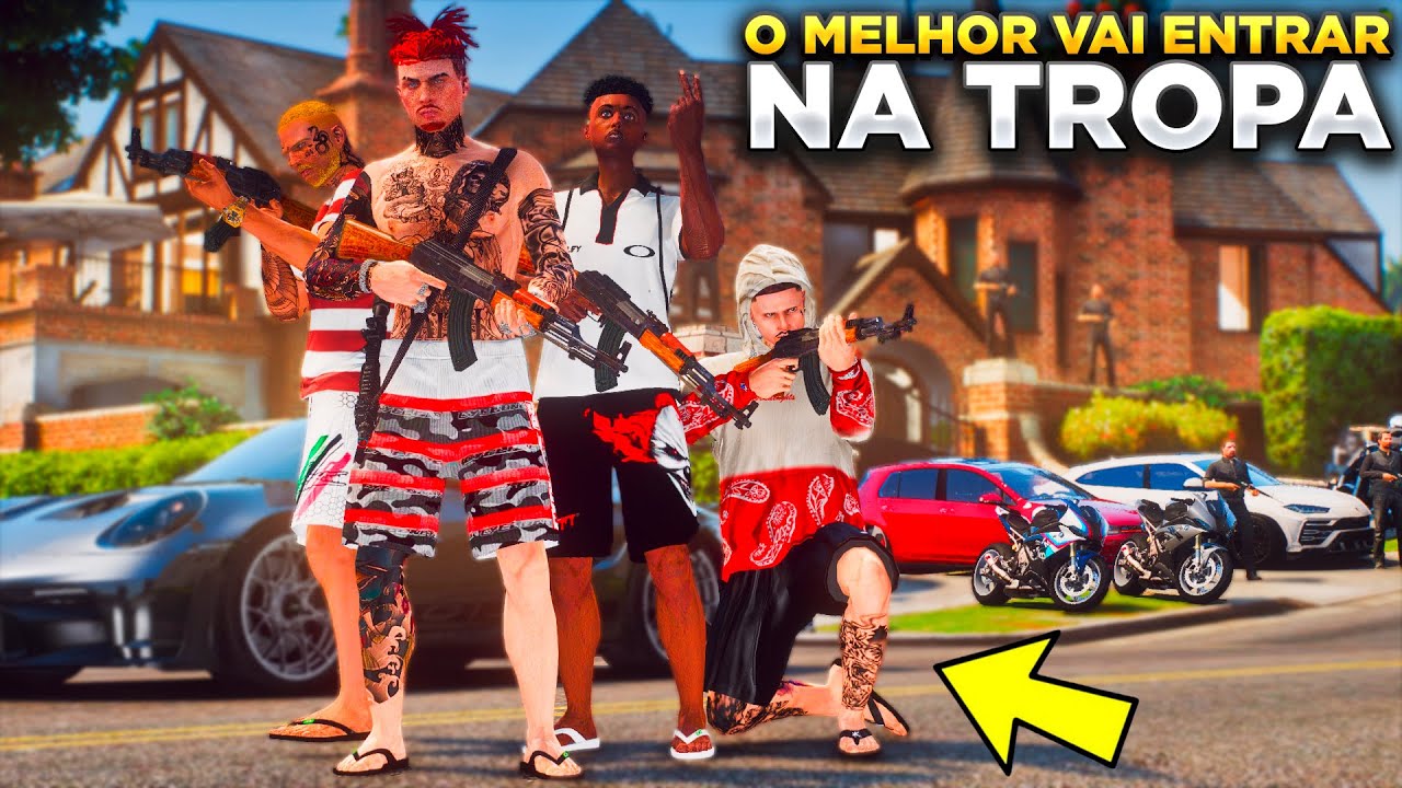 GTA V: VIDA DO CRIME | ASSALTO A MANSÃO DO RIFEIRO MAIS RICO DA CITY!🔫 TESTE FINAL DOS NOVATOS! |#31
