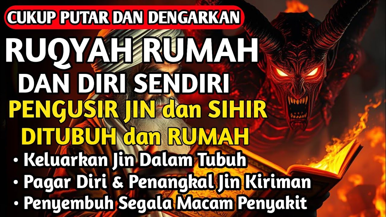RUQYAH RUMAH PENGUSIR JIN, SETAN & SIHIR DI RUMAH & TUBUH, PENENANG HATI DAN FIKIRAN| BY ALAA AQEL