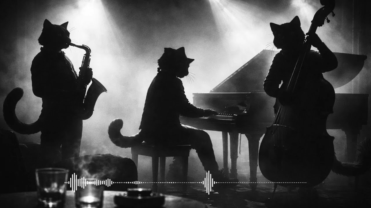 The Cats Stroll Under the Moon – Chill Jazz for Focus
