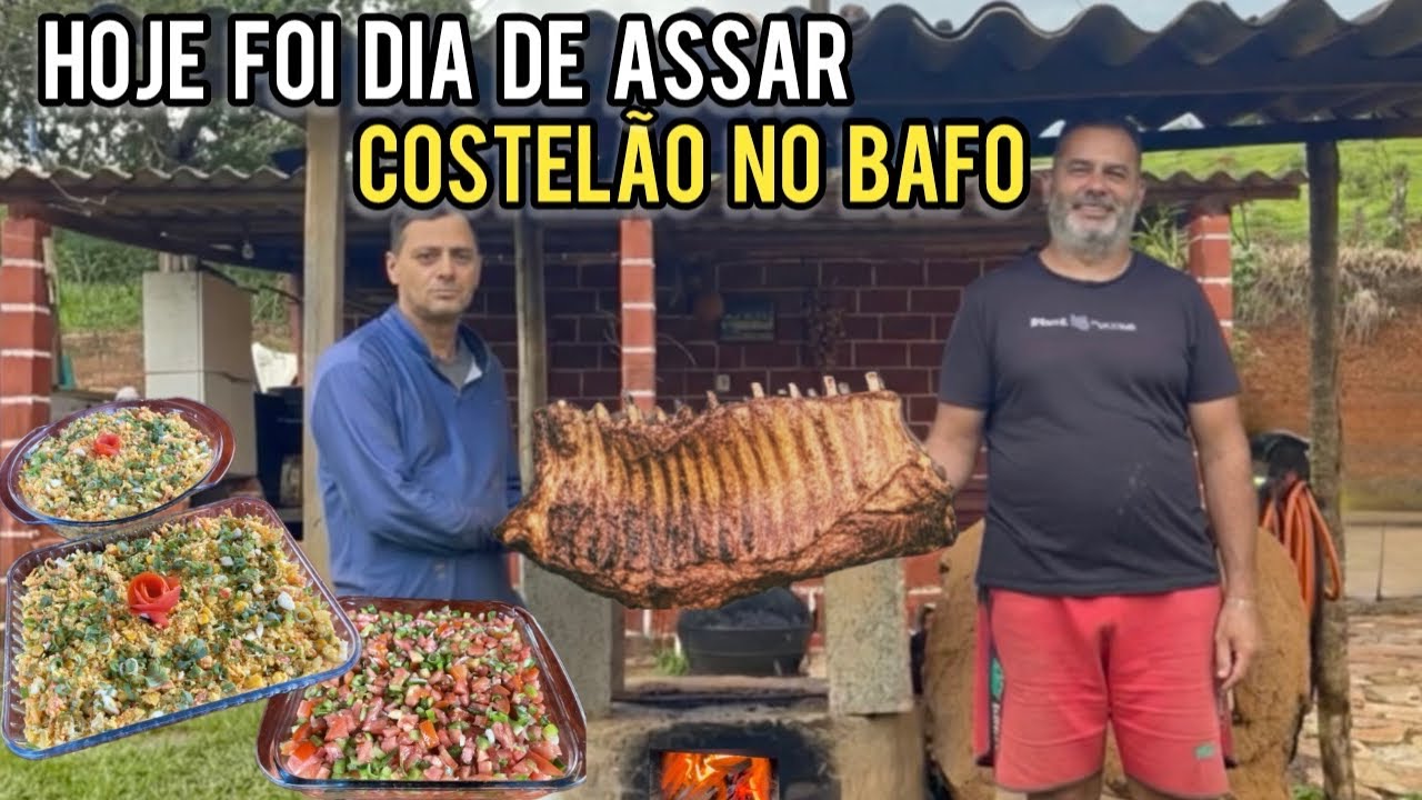 COSTELÃO DE +20KG ASSADO NA FORNALHA, 12 HORAS DE FOGO