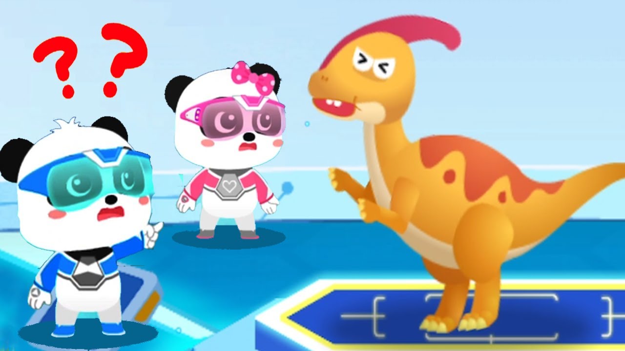 Little Panda's Dinosaur Paradise - Help Kiki and Take Care of All Dinosaurs - Babybus Games