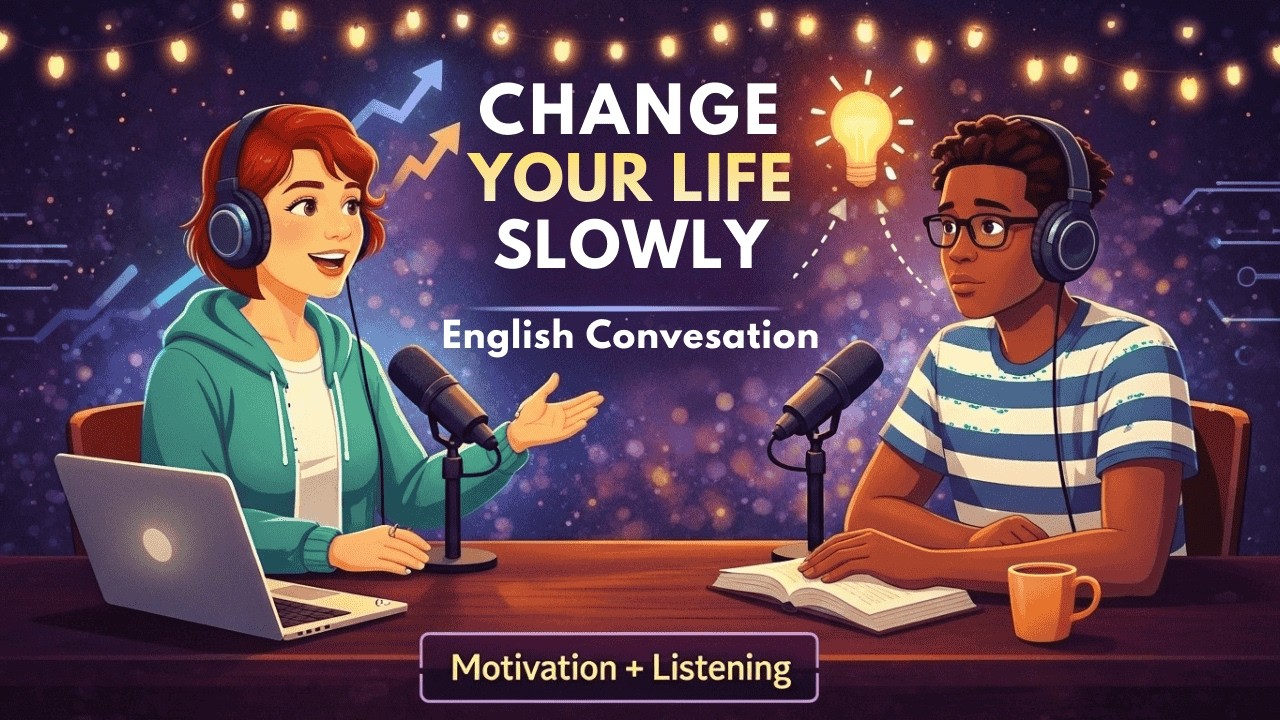 English Conversation About Changing Your Life Slowly | Motivation + Listening Practice