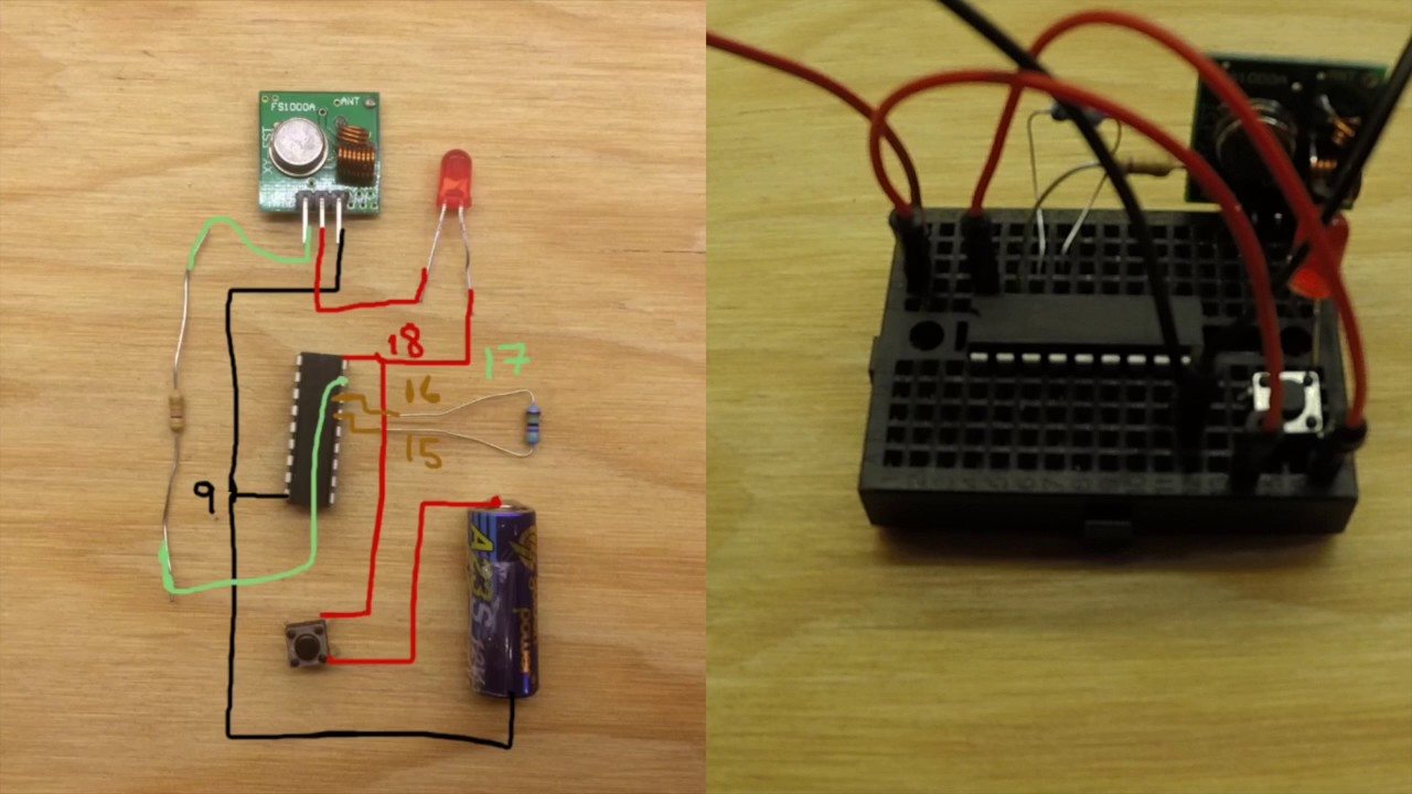 DIY 433MHz IOT button with a PT2262 - Anything Arduino ep25
