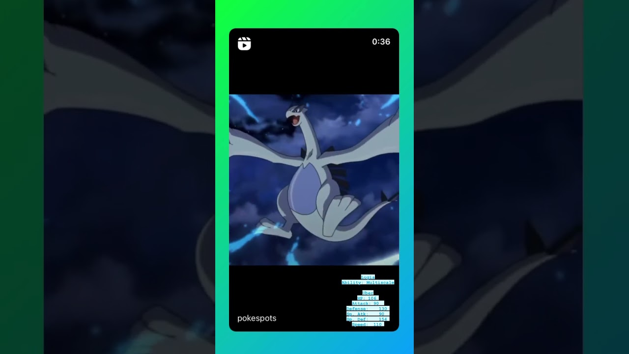 Thanks for the final memory lugia #pokemon #lugia #viral #explore #tiktok #shorts #explorepage