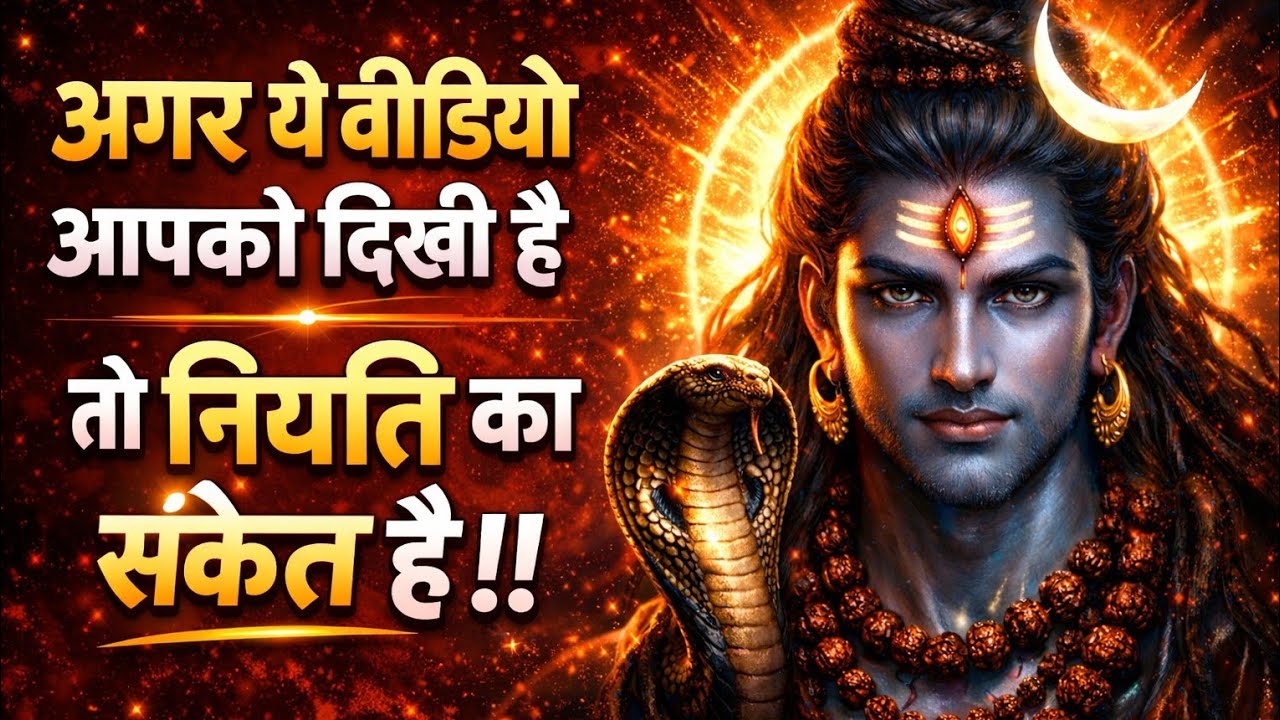 अगर यह वीडियो तुम्हें मिला हैं तो तुम खास हो | Mahadev sandesh | Universe message | Shiv sandesh#god