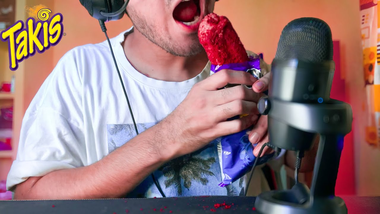 Asmr comiendo TAKIS GIGANTE 😳🔥Mouth sounds , DUERME COMO BEBÉ 🛌