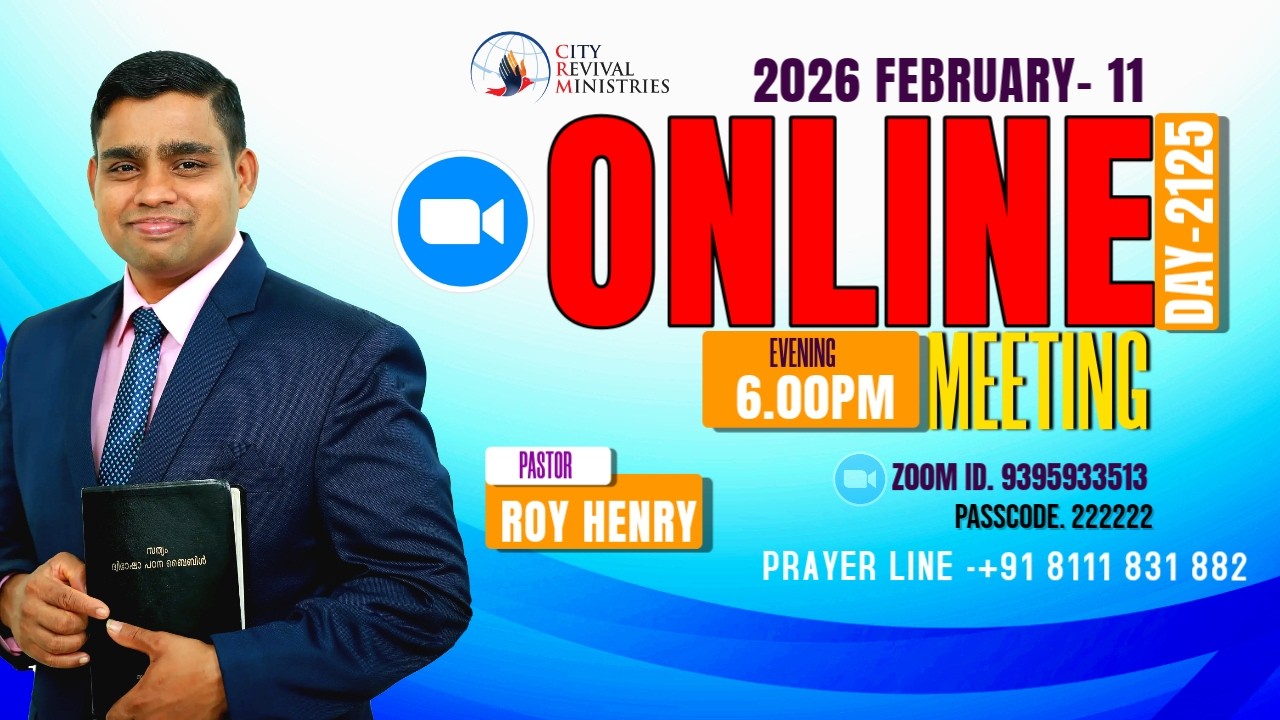 ZOOM LIVE | PR.SANTHOSH TAKAZHI | WORSHIP BY:BENJAPHIA JOMON