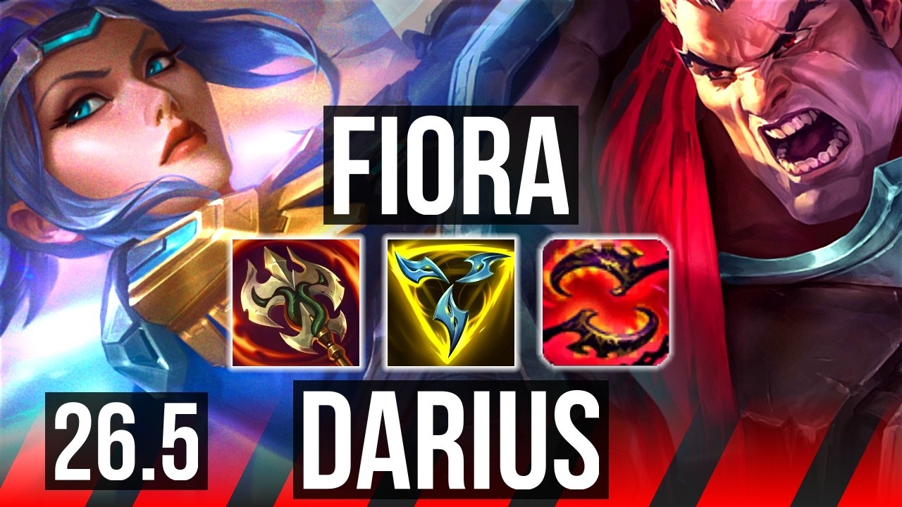 FIORA vs DARIUS (TOP) | KR Master | 26.5