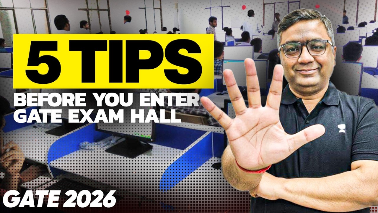 Before You Enter the GATE Exam Hall… Remember These 5 Tips! 😱 | Dheeraj Sir