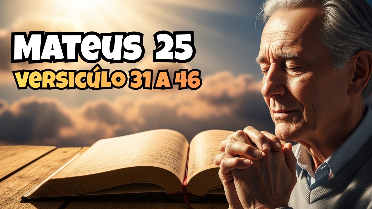 Palavra de Deus Para Mim Hoje | Mateus 25 Explicado – Cristo Vive Nos Que Sofrem
