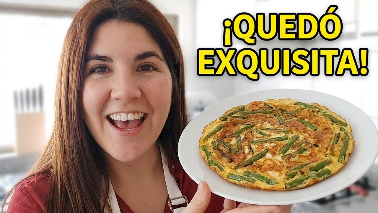 Tortilla de porotos verdes 🍳| Saludable, sencilla, rápida y exquisita 😋