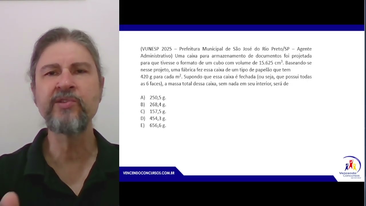 Concurso - São José do Rio Preto - Agente Administrativo - Correção de Matemática