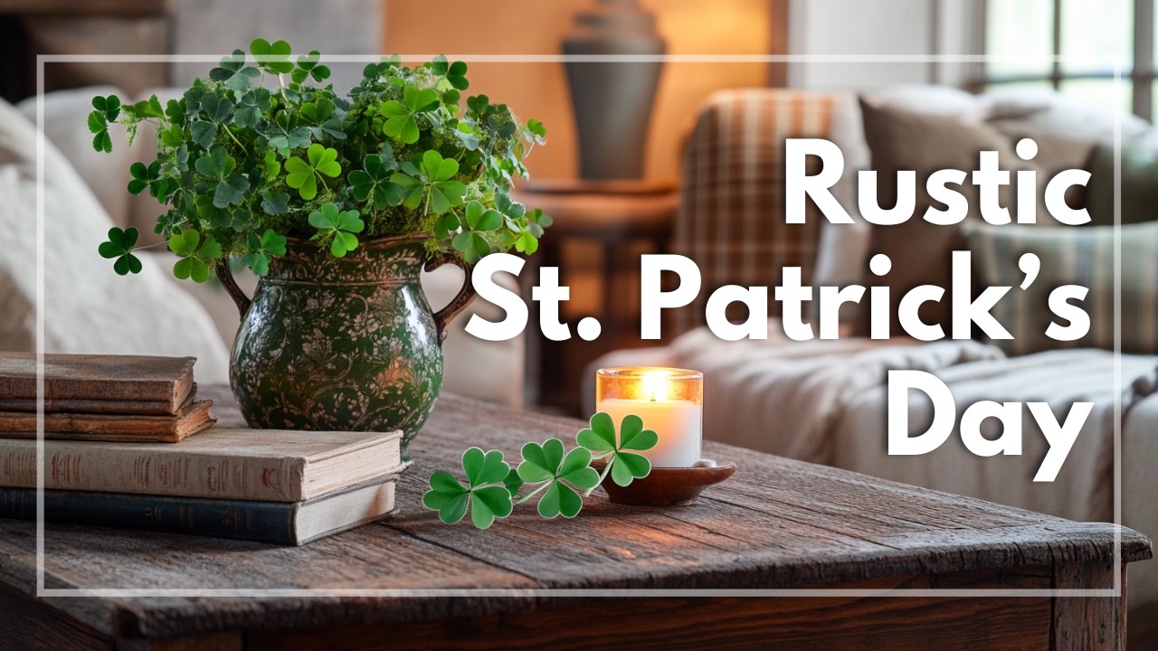 Rustic Meets Traditional: St. Patrick’s Day Decorating Ideas for a Cozy, Vintage-Inspired Home!