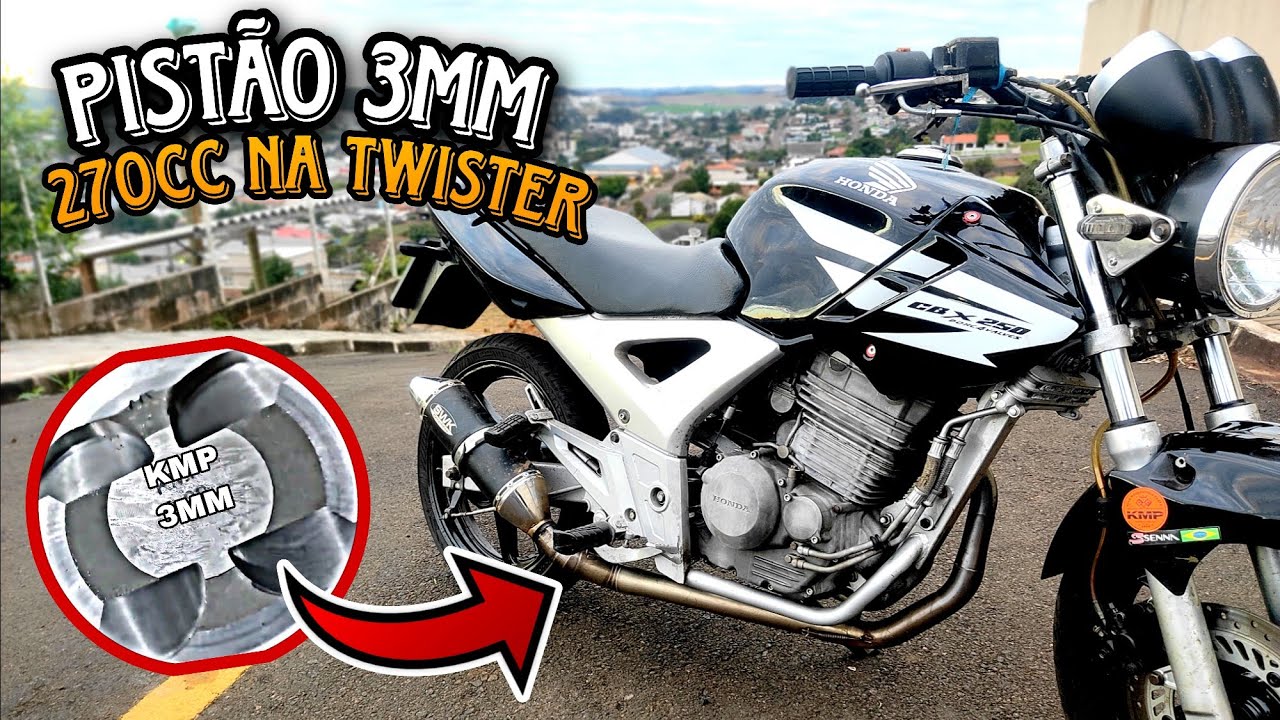 PISTÃO 3MM CBX TWISTER TAXADO NA GASOLINA