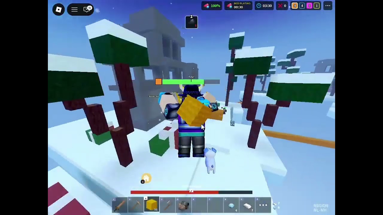 Roblox Bedwars Pirate Davey gameplay..
