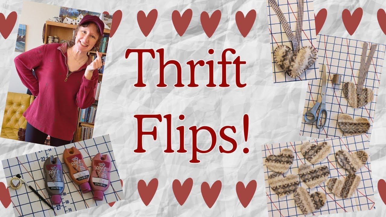 Thrift Flips: easy upcycle projects for Valentine's Day!