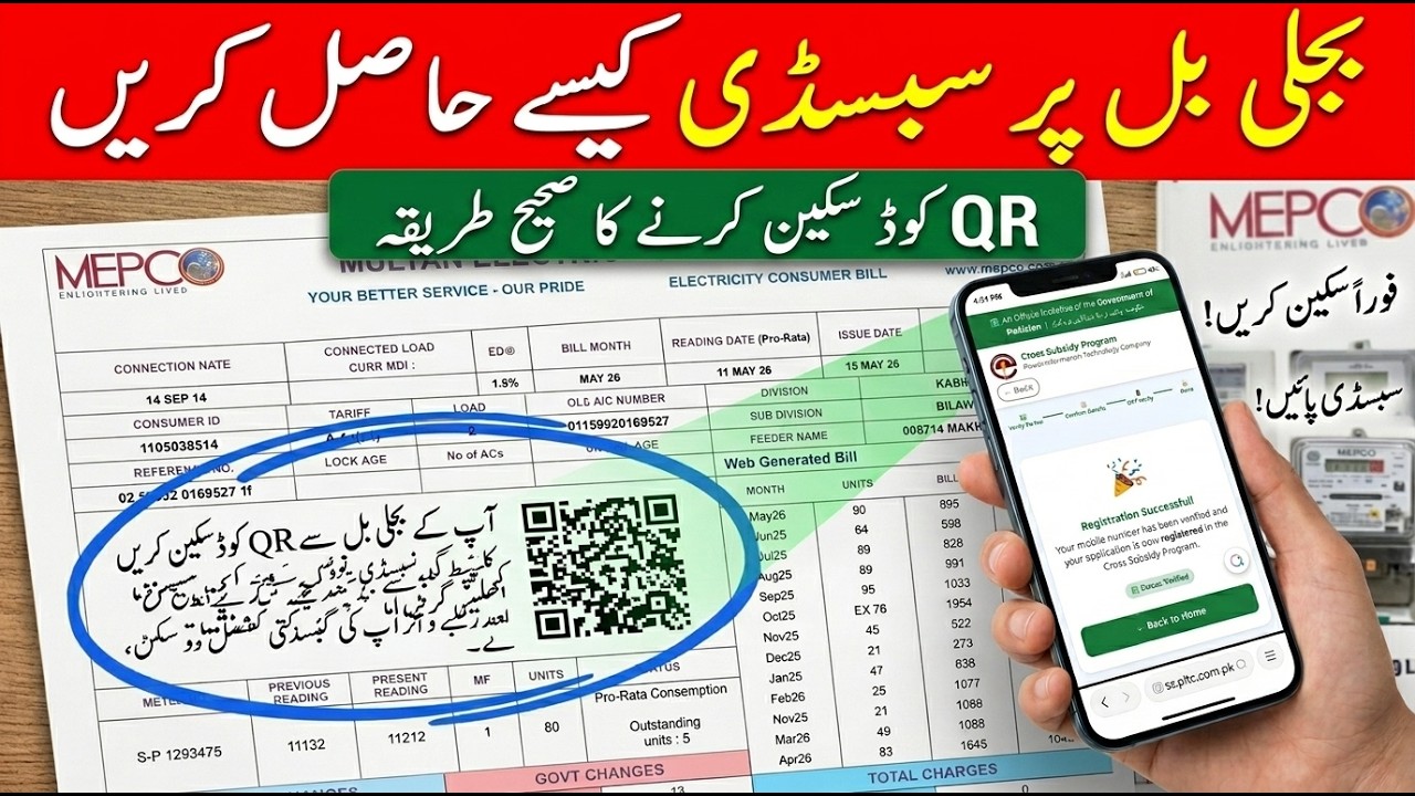 Electricity Bill Subsidy How to Apply | Subsidy Hasil Karne ka Tarika | Cross Subsidy Program Apply