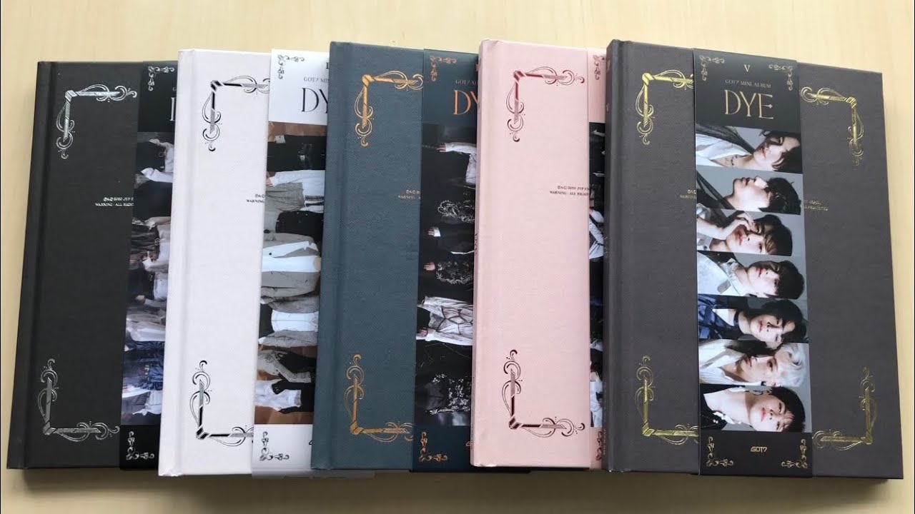 ♡Unboxing GOT7 갓세븐 11th Mini Album DYE (I, II, III, IV & V Ver.)♡