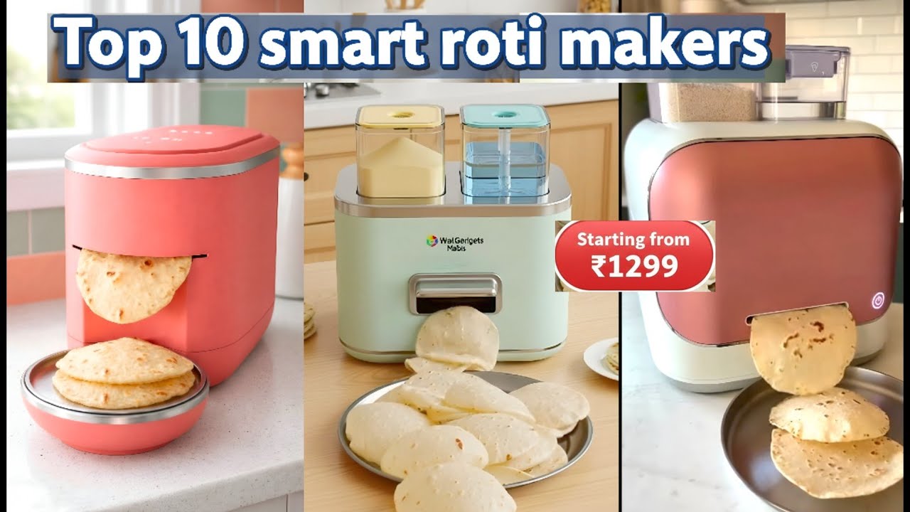 Top 10 Fully Automatic Roti Making Machines 🤯 Smart Kitchen Gadgets #gadgets #automatic #kitchen