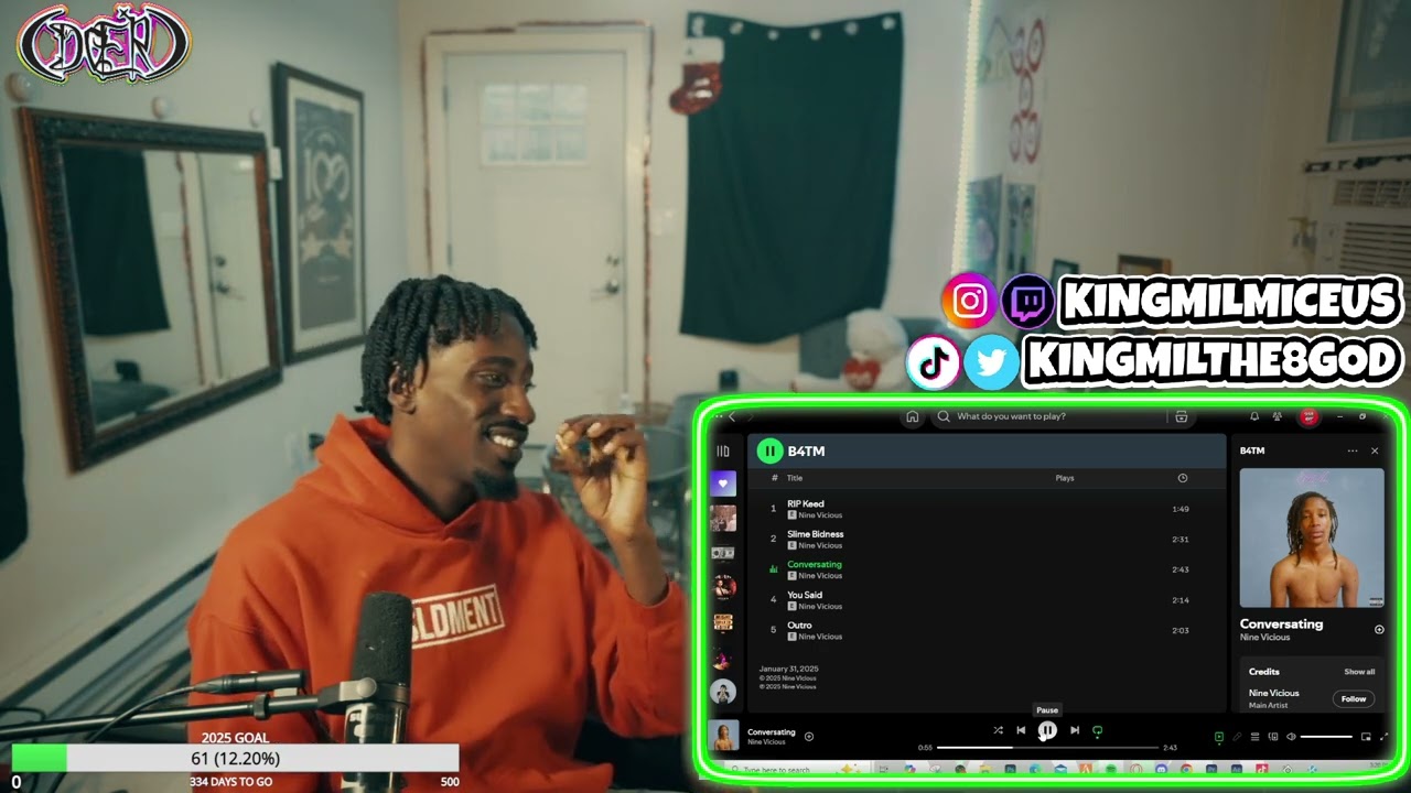 The 8 God Reacts to: Nine Vicious - B4TM (EP)
