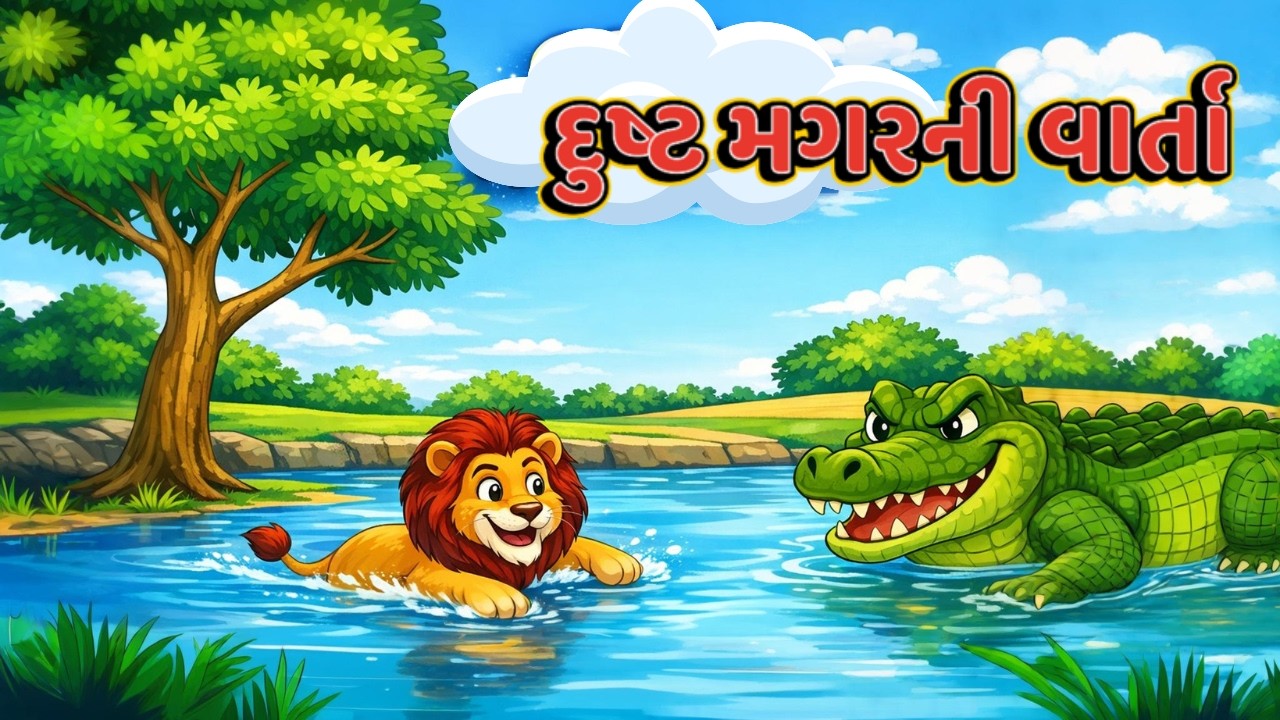 દુષ્ટ મગરની વાર્તા | Dusht Magar ni varta | Gujarati Bal Varta | Gujarati Cartoon