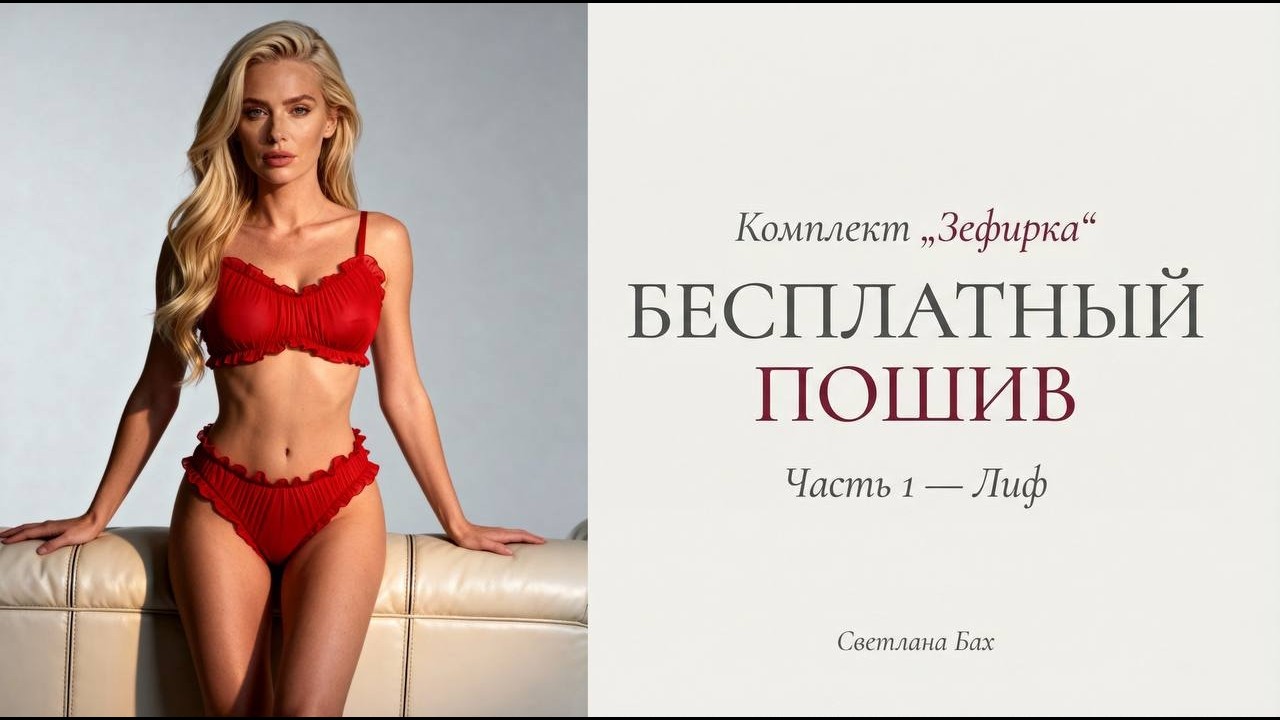 Шьем комплект нижнего белья! 1часть