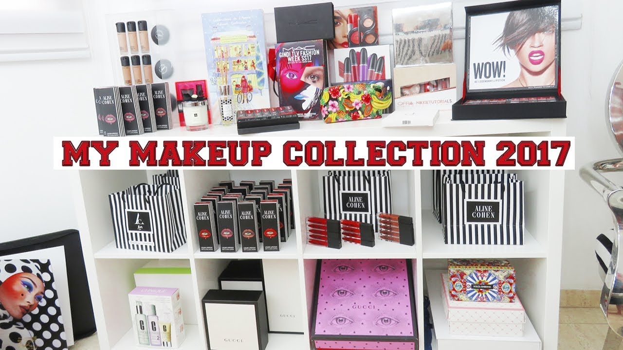 קולקציית האיפור שלי  - ALINE COHEN | MY MAKEUP COLLECTION 2017