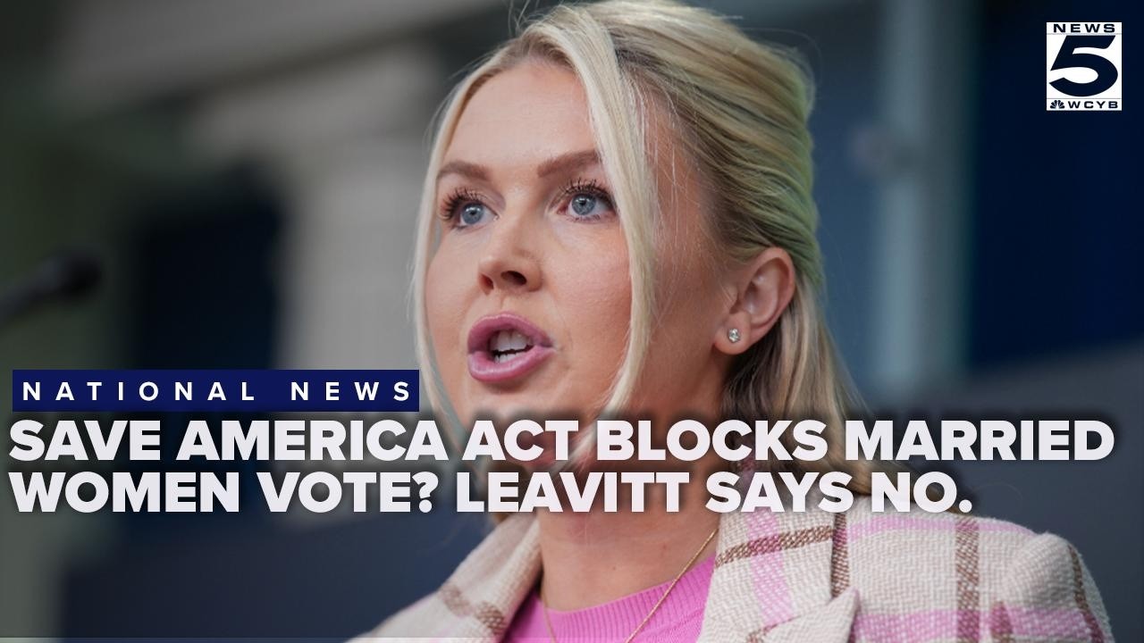Ливитт утверждает, что заявление о том, что закон SAVE America Act блокирует право голоса замужни...