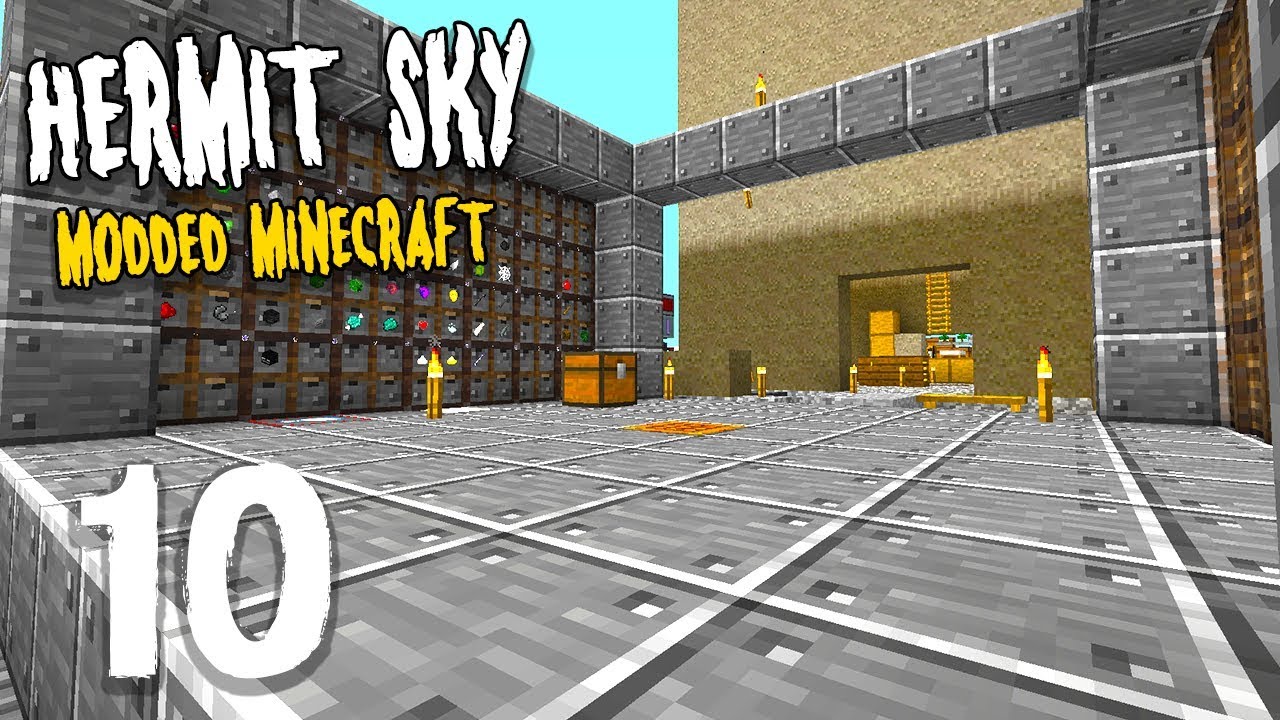 Hermit Sky: 10 | LINKING IT ALL | Modded Minecraft