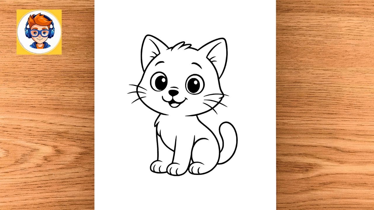 How To draw a Cat 🙀 Step By step | easy Cat drawing For Beginners | Easy Kids Drawing