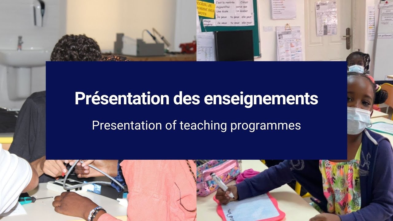 Présentation des enseignements