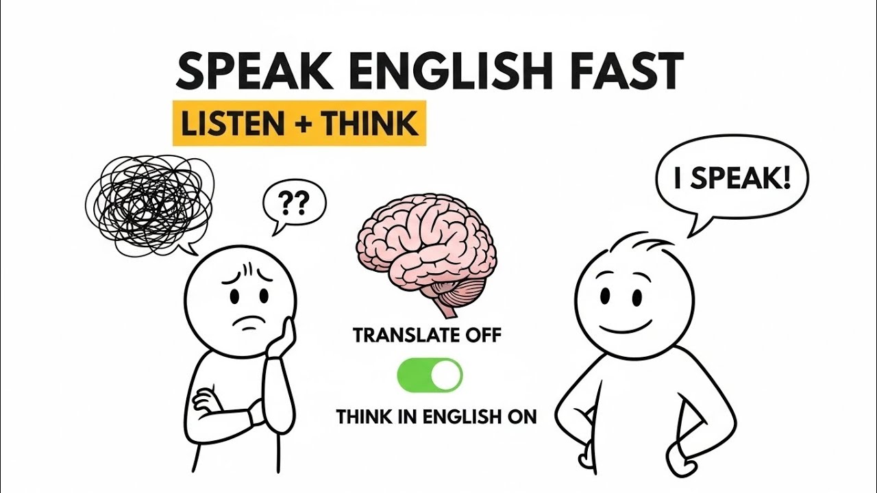Train Your Brain to Speak English Naturally — Listening Practice + Think in English (Motivational)