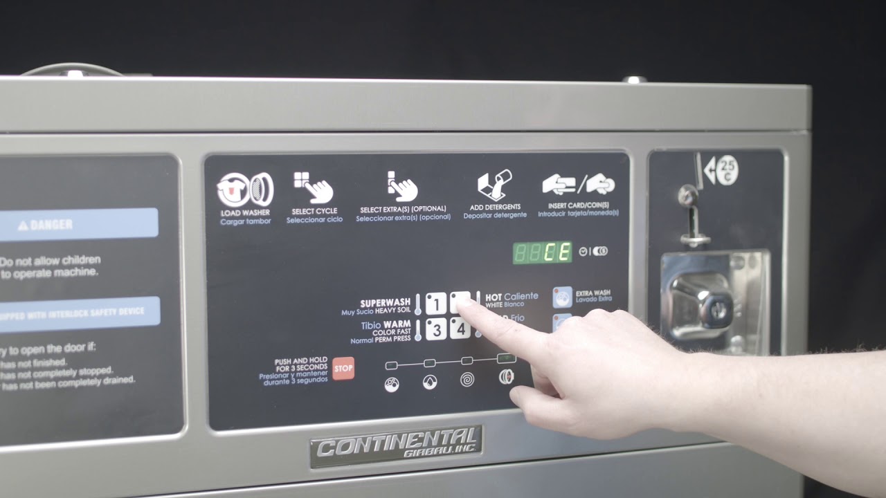 Service Tutorial | Token or Card System Setup – 30 to 55 lb Capacities