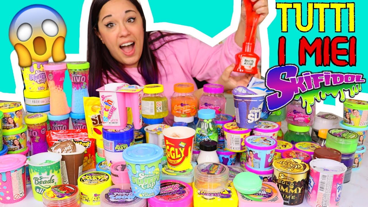 TUTTI i MIEI SKIFIDOL SLIME dell'EDICOLA! SONO TANTISSIMI! collezione slime!