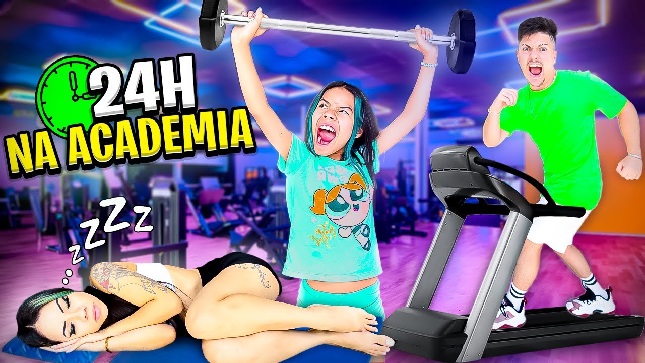 PASSAMOS A NOITE NA ACADEMIA SEM SERMOS VISTOS POR NINGUÉM!