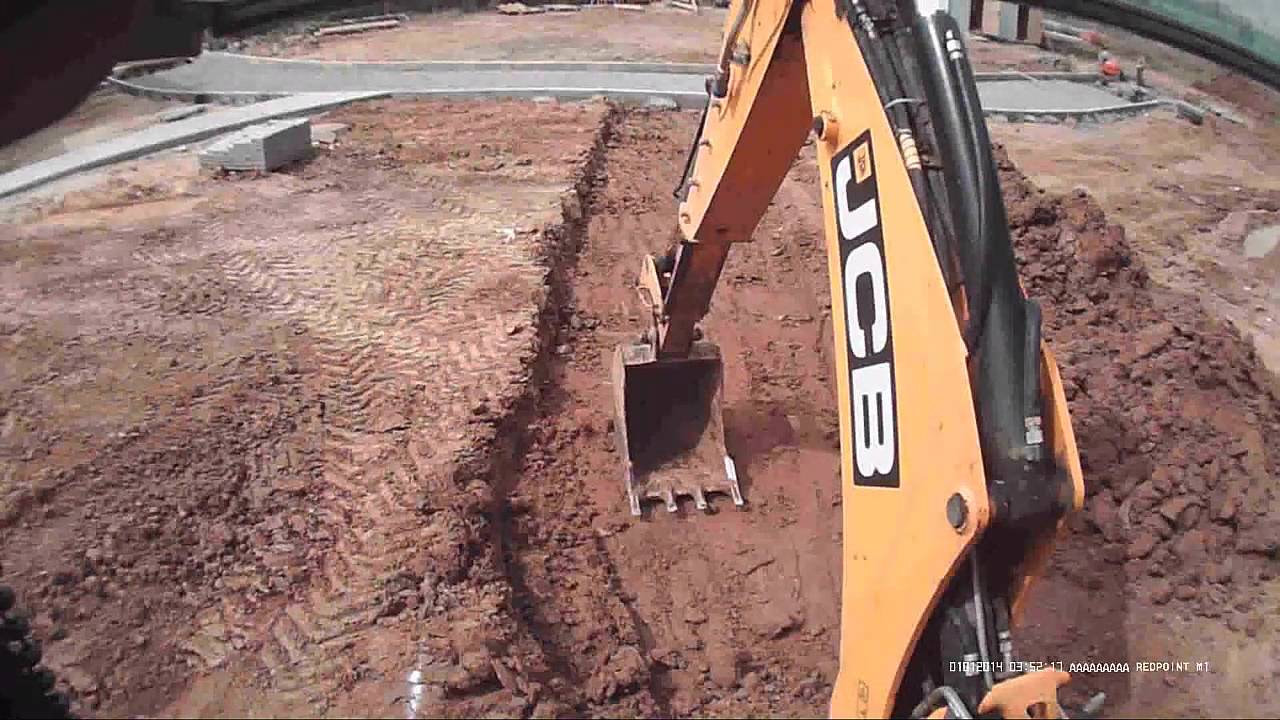 Копка и ничего кроме кнопки. JCB 3CX