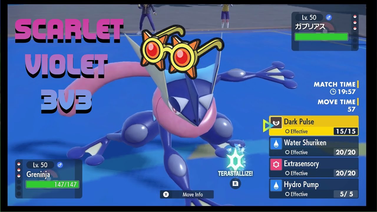 Greninja Choice Specs is insane!!!! Pokemon Scarlet and Violet 3V3