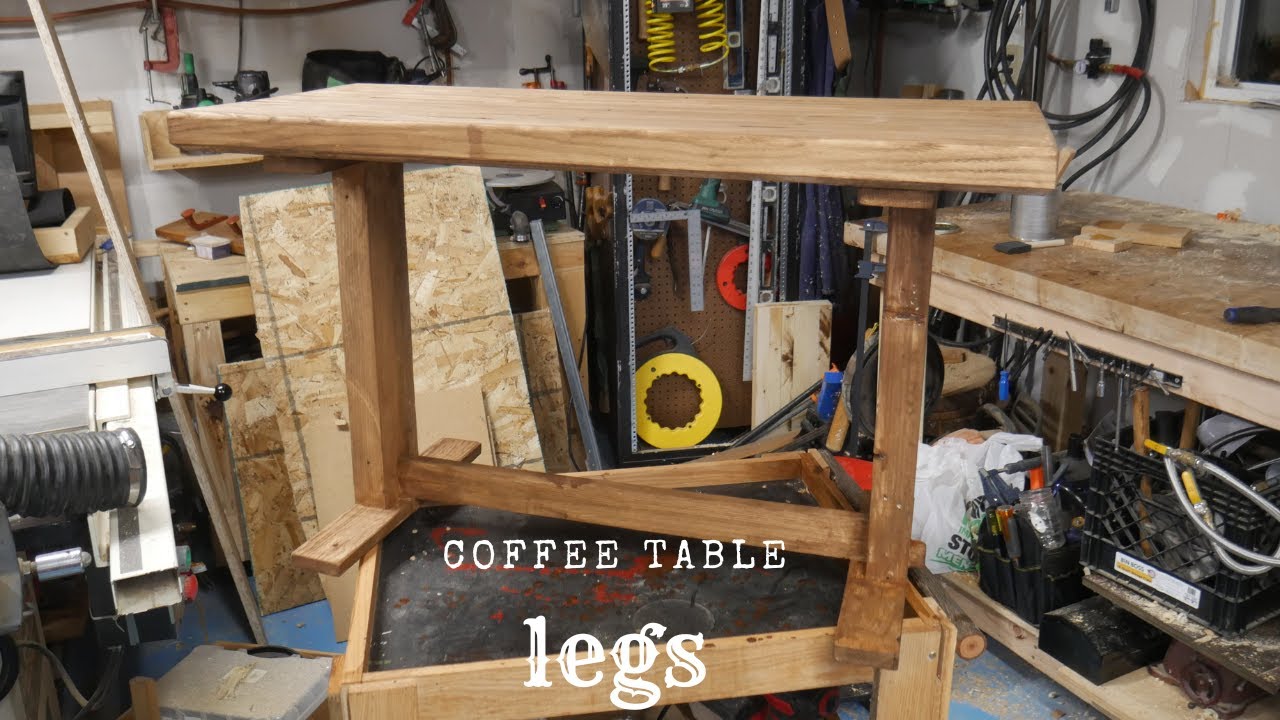 making pallet wood coffee table legs