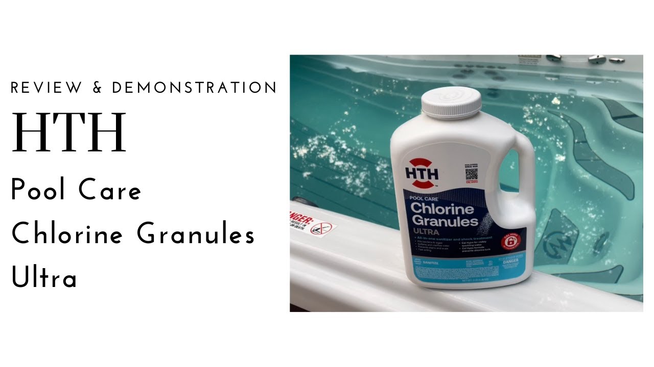 The Chlorine Granules we use for our pool. HTH Ultra - check out our review.